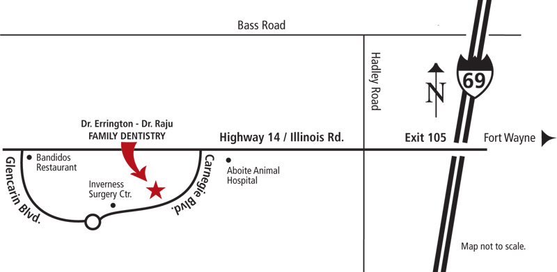 directions to Fort Wayne Indiana dentists